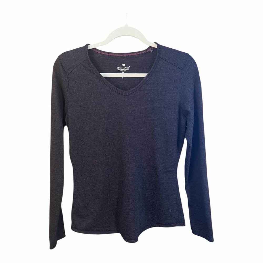 Seg’ments 100% Merino‎ Wool V Neck Lightweight Sweater S